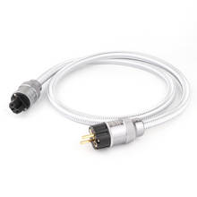 1 piece High Quality Pure Copper Power Plug cord HIFIaudio Schuko AC power cable HIFI Power Cable hi-end power line 2024 - buy cheap