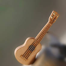 Réplica de Mini instrumento Musical en miniatura, modelo de guitarra acústica, accesorios de casa de muñecas, regalos de Navidad, gran oferta 2024 - compra barato