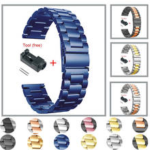 Pulseira de metal para relógio huawei gt 2, pulseira para honor magic 20mm 22mm de aço inoxidável com 42mm 2024 - compre barato