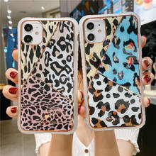 Mais novo geometria hit cor caso de telefone para iphone 11 pro xs max se x xr 6s 7 8 plus selvagem leopardo impressão silicone macio casos capa 2024 - compre barato