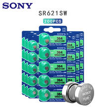 Sony-Batería de reloj de óxido de plata, 200, 364, 100%, Original, 1,55, 364, SR621SW, V364, SR60, SR621, AG1, hecho en Japón, unidades 2024 - compra barato