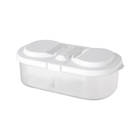 4pcs Kitchen Light Color Double Compartment Storage Box Refrigerator Fresh Food Container Jar Grain Cereal Spice Organizer Box - photo 2026 4pcs Kitchen Light Color Double Compartment Storage Box Refrigerator Fresh Food Container Jar Grain Cereal Spice Organizer Box - photo 2026
