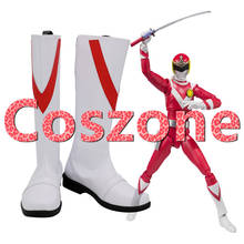 Taiyo sentai sol vulcano soldado vermelho vulcano cosplay sapatos botas halloween cosplay acessórios de traje 2024 - compre barato