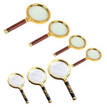 Magnifying Glass 10X Handheld 60mm/70mm/80mm/90mm  Loupe Portable Magnifier for Jewelry Newspaper Reading Handheld Magnifier 2024 - buy cheap