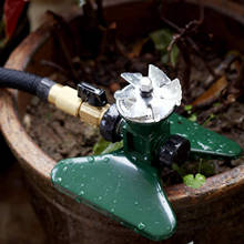 Jardim gramado automático sprinkler rotativo 360 graus de rotação água sprinkler bocal rega jardim irrigação 1pc 2024 - compre barato