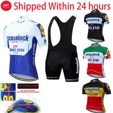 2022 new QUICK STEP cycling jersey  team men summer set completini ciclismo bicycle clothing ropa de hombre bib gel shorts 2024 - buy cheap