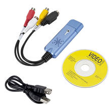 Para USB Easycap 2,0 fácil de Audio Video captura VHS adaptador DVD DVR captura de TV Convertidor de tarjeta soporte Win 10 para MAC IOS conducir 2024 - compra barato