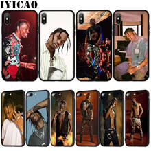 IYICAO Мягкий силиконовый чехол с изображением Трэвиса Скотта для iPhone XR X XS 11 Pro Max 10 6S 7 8 Plus 5 5S SE 2024 - купить недорого