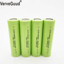 VerveGuud, 4 шт., оригинал, реальная емкость, 2600 мАч, 3,7 в, 18650, литий-ионная аккумуляторная батарея для ICR18650-26F, фонарик, инструменты, аккумуляторы 2024 - купить недорого