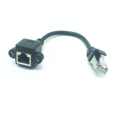 10 см RJ45 8P8C FTP STP UTP Cat 5e мужчин и женщин Lan Ethernet Сетевой удлинитель с отверстиями для крепления в панель 2024 - купить недорого