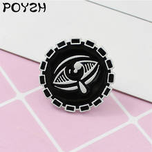 Black Circular gear Devil Eye Tears Collar Badge Ghost Round Eyeballs Lapel Pin Gothic jewelry Backpack denim Brooch Party Gifts 2024 - buy cheap