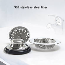 Drain Strainer Sink Plug Stainless Steel Black Strong For Kitchen Durable Three-Piece Suit Practical 3PCS/Set Anti-Clogging 2024 - buy cheap