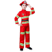 Bombeiro crianças uniforme sam fantasia festa de halloween cosplay crianças luxo bombeiro polícia brinquedos conjunto menino menina com capacete machado brinquedos 2024 - compre barato