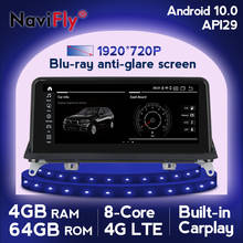 Navifly-sistema multimídia para autos, 4gb, android 10.0, com gps, reprodutor ips e tela, para bmw x5, e70, x6, e71, 2004-2010 2024 - compre barato