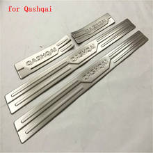 4PCS Stainless Steel Door Sill Scuff Plate Guard Stainless Door Sill For Nissan Qashqai J11 2016-2020 Car Styling 2024 - buy cheap