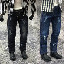 1/12 Scale Male Soldier Casual Washed Jean Clothing Model for 6in Action Figure Doll Accessories Toy 2024 - buy cheap