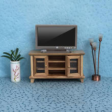 Casa de muñecas con mando a distancia, muebles en miniatura de simulación, sala de estar Decoración Para, televisión, 1:12 2024 - compra barato