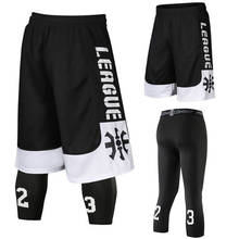 L-6XLMen Basketball Jerseys Uniforms Sport Fitness Short Pants Quick-dry Tights Basketball Training Loose Shorts with Pocket 2024 - buy cheap