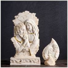 Escultura de arte figurilla de la serie del cristiano Jesús, Virgen María, José, resina, manualidades, decoraciones de jardín para el hogar R3744 2024 - compra barato