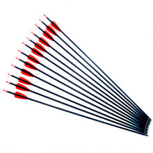 Flechas de carbono puro para tiro com arco composto, 28/30/31-traz para flechas substituíveis 2024 - compre barato