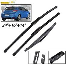 Misima Windshield Windscreen Wiper Blades For Renault Megane 3 Hatchback Coupe Front Rear Window 2009 2010 2011 2012 2013 2014 2024 - compre barato