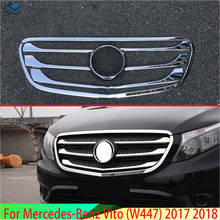 For Mercedes-Benz Vito (W447) 2017 2018 Car Accessories ABS Chrome Front Grille Accent Cover Mesh Trim 2024 - buy cheap