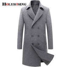 Men Winter Wool Coat 2020 Men's New Double breasted business jacket Wool Blends Woolen Pea Coat Male Trench Coat Overcoat 19455 2024 - buy cheap