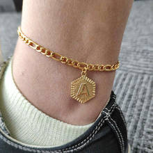 A-Z Initial Letter Anklet For Women Stainless Steel Anklets Gold Chain Leg Bracelet Alphabet Foot Accessories Jewelry BFF 2024 - buy cheap