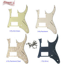 Xinyue Guitar Parts - For 10 Hole Screws MIJ Ibanez RG350MZ Guitar Pickguard Humbucker HH Pickup Scratch Plate Many Colors 2024 - buy cheap
