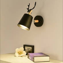 Lámpara LED de pared, luz blanca y negra, moderna, minimalista, creativa, para dormitorio, mesita de noche, sala de estar, estudio, balcón 2024 - compra barato
