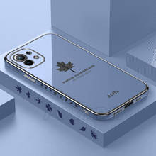 Square Maple Phone Case For XIAOMI Mi 11 10 10T Lite 9 9T 8 Mix4 Poco X3 GT F3 F2 M3 Pro Redmi 9 9A 9AT Note 8 9T Silicone Cover 2024 - купить недорого