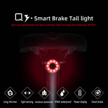 Q3 smart Bicycle taillights Intelligent sensor Brake lights usb  Road bike MTB Rear taillights Smart Auto Brake Sensing Light 2024 - buy cheap