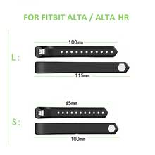 Pulsera de silicona de repuesto de Alta calidad para Fitbit Alta /Alta HR, pulsera con correa ajustable segura, accesorios 2024 - compra barato
