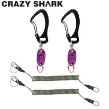 Crazy Shark-liberación de red magnética con cordón y mosquetón para pesca con mosca, capacidad máxima de 7lbs/3,5 kg, accesorios para herramientas de pesca 2024 - compra barato