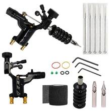 Yuelong kit de máquina de tatuagem para sombreadores, conjunto profissional de tubos para tatuagem com chave elástica e tiras para tatuagem 2024 - compre barato