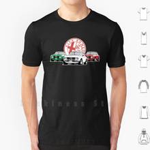 Camiseta de algodón con la bandera italiana de Alfa Romeo, Giulia, Tricolore, bricolaje, talla grande, S-6xl, Alfa Romeo, Giulia, Gt, Coupe, Bertone, 105 2024 - compra barato