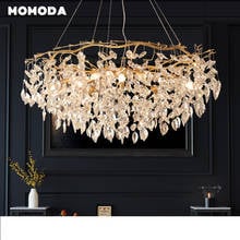 Postmodern Chandelier Light Luxury Nordic Branch Crystal Light Portugal Living Room Bedroom Dining French Country American Lamp 2024 - buy cheap