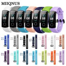 MIIQNUS-pulsera deportiva de silicona para Honor Band 4, repuesto de pulsera colorida, clásica, 1 unidad 2024 - compra barato