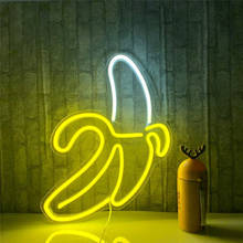 LED Neon Light Sign USB Powered Party Wall Hanging Neon Light Banana Shaped LED Neon Lamp for Home Bedroom Wall Decoration Gift 2024 - buy cheap