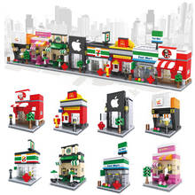 Street view building blocks mini city scene series building plug small particles plastic children's educational toys gifts 2024 - buy cheap