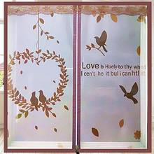 3D Printing Coffee Love Birds Tree Leaves Bedroom Door Window Mesh Screen Zipper Opening Yarn Fly Anti-Mosquito Net Curtain 2024 - buy cheap