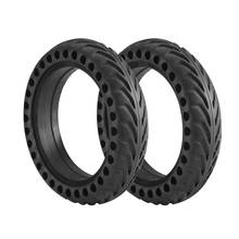 Para xiaomi mijia m365 scooter pneu skate oco pneus sólidos amortecedor scooter elétrico pneus de borracha para xiaomi m365 2024 - compre barato