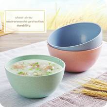 Eco-friendly Wheat Straw Children Rice Noodle Salad Bowl Household Tableware Spoon Feedings  Bowl Tableware Baby Products Plate 2024 - buy cheap