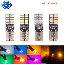 1X car led T10 W5W 4014 24SMD Canbus Auto Car Reading Tail Light License Plate Dome Door Side LampTurn Signal Bulbs with Current 2024 - buy cheap