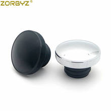 ZORBYZ Motorcycle Black / Chrome CNC Vented Gas Tank Cap Fuel Cap For Harley Sportster Road King Dyna Softail 2024 - buy cheap