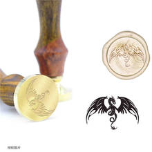 Sello de cera con forma de dragón Spitfire B12, sellos de cera para sellado personalizados, asa para invitaciones de boda 2024 - compra barato