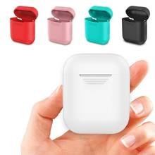 For AirPods Silicone Case Cover Protective Skin for Apple Airpod Covers Case headphone case Airpods Earpod Earpods Silicone 2024 - buy cheap