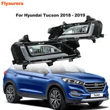 2pc LED Day time Running Lights Lamp Fog light For Hyundai Ix35 2010 2011 2012 2013 2014 2015-2018 Tucson Fuel Cell 2010-16-2019 2024 - buy cheap