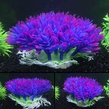 1pcs Artificial Water Plants Plant Grass Fish Tank Purple Decor Aquarium Ornament Underbrush Underwater Fish Tank Decal 2024 - buy cheap
