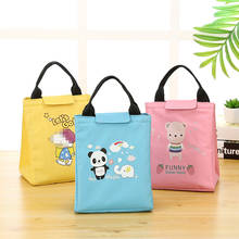 2022 New Children Lunch Bag Cartoon Dog Cat Travel Picnic Bag Thermal Insulated Lunch Box Tote Women Bento Pouch Cooler Handbag 2024 - buy cheap